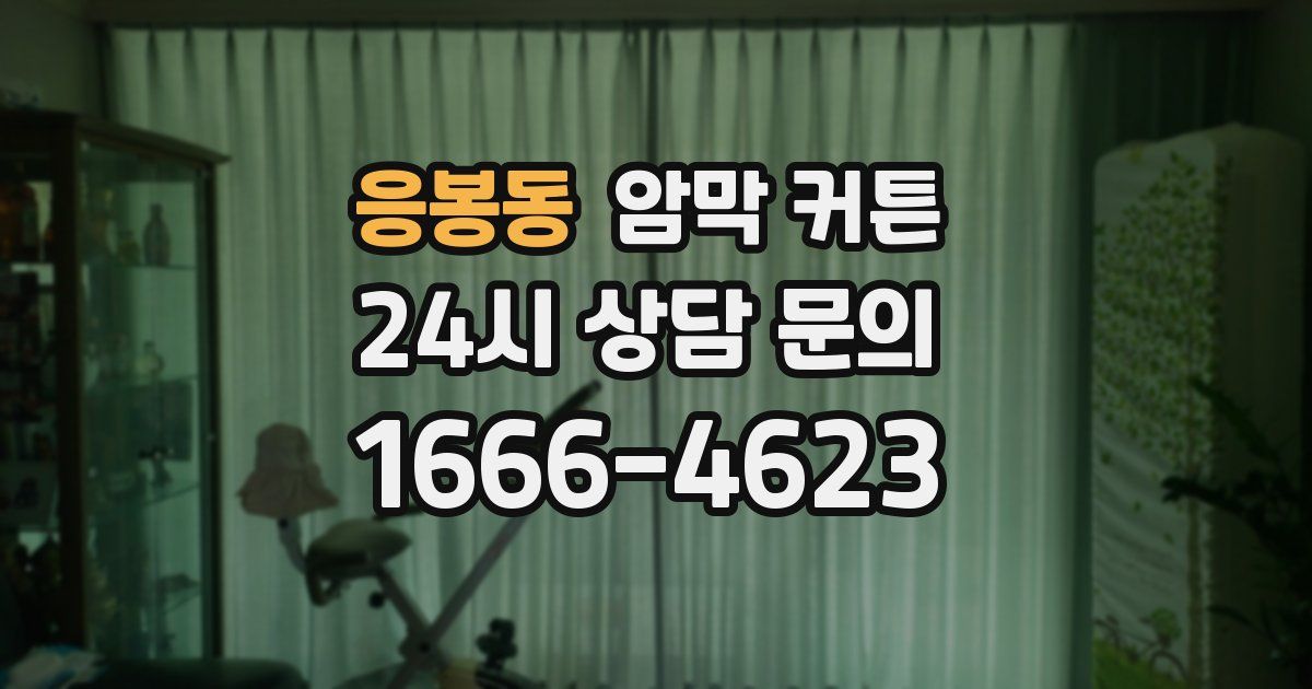 응봉동 암막 커튼
