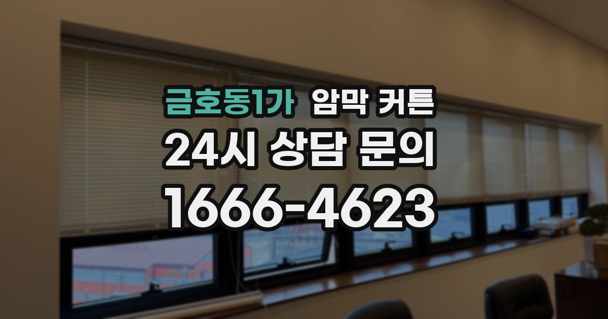금호동1가 암막 커튼