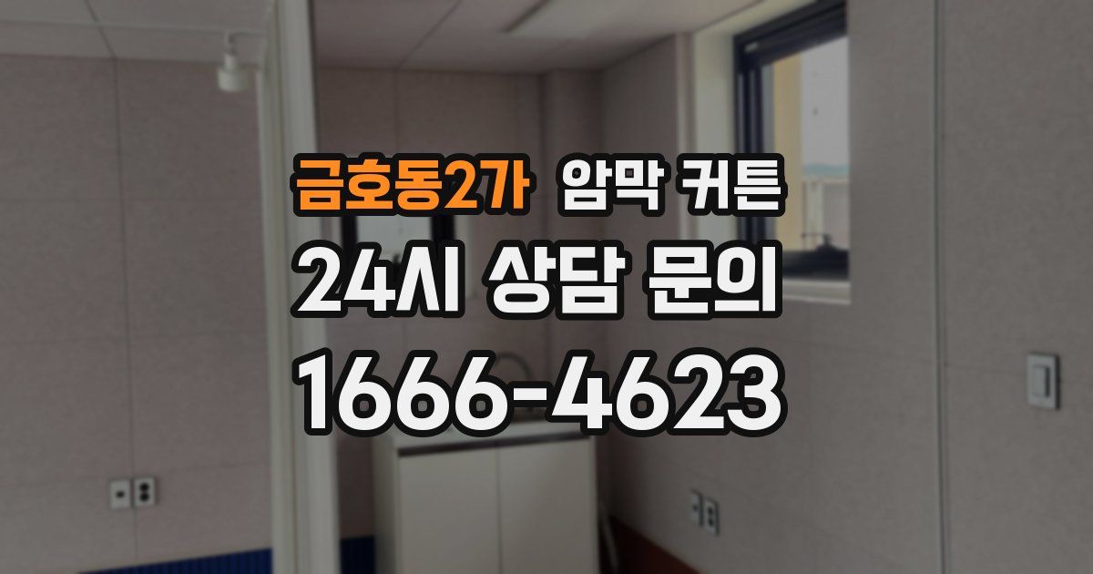 금호동2가 암막 커튼