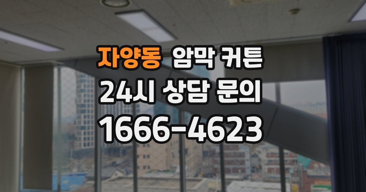 자양동 암막 커튼