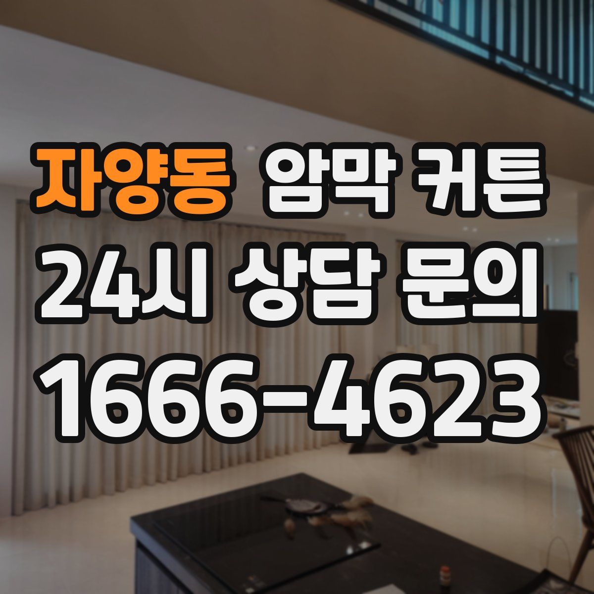 자양동 암막 커튼