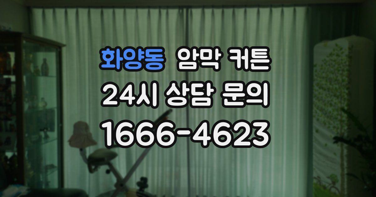 화양동 암막 커튼