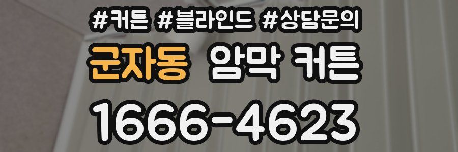 군자동 암막 커튼