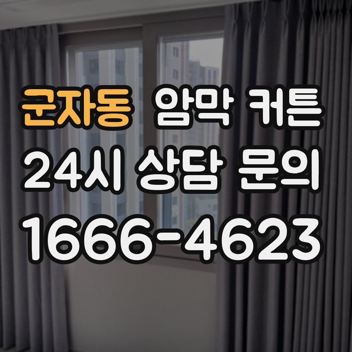 군자동 암막 커튼