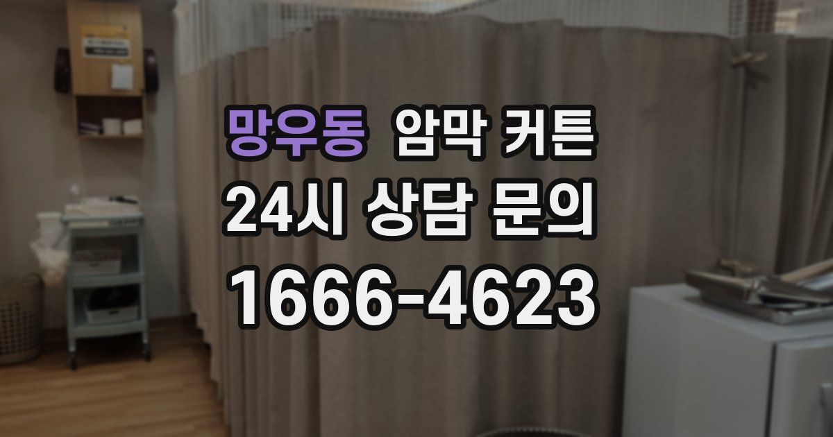망우동 암막 커튼