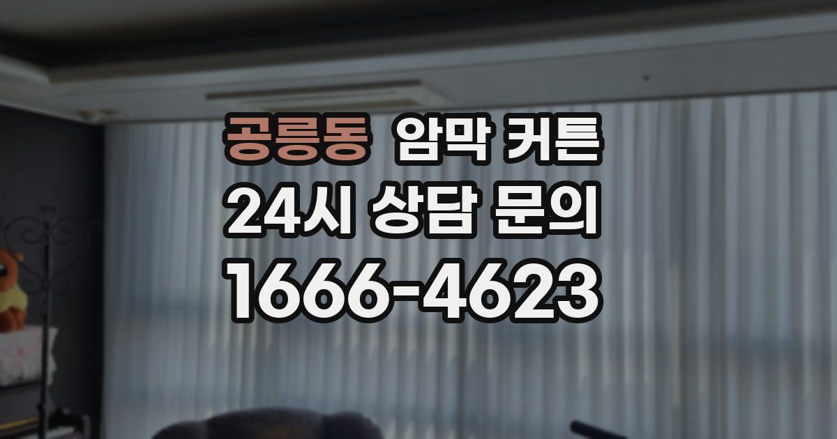 공릉동 암막 커튼