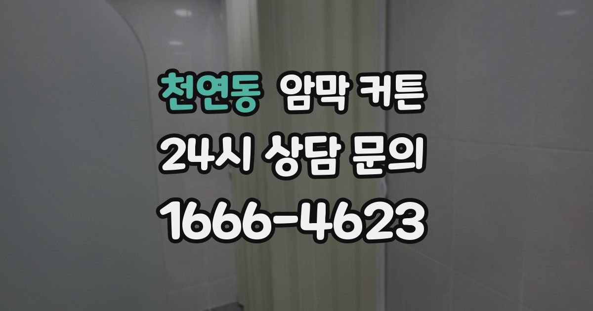 천연동 암막 커튼
