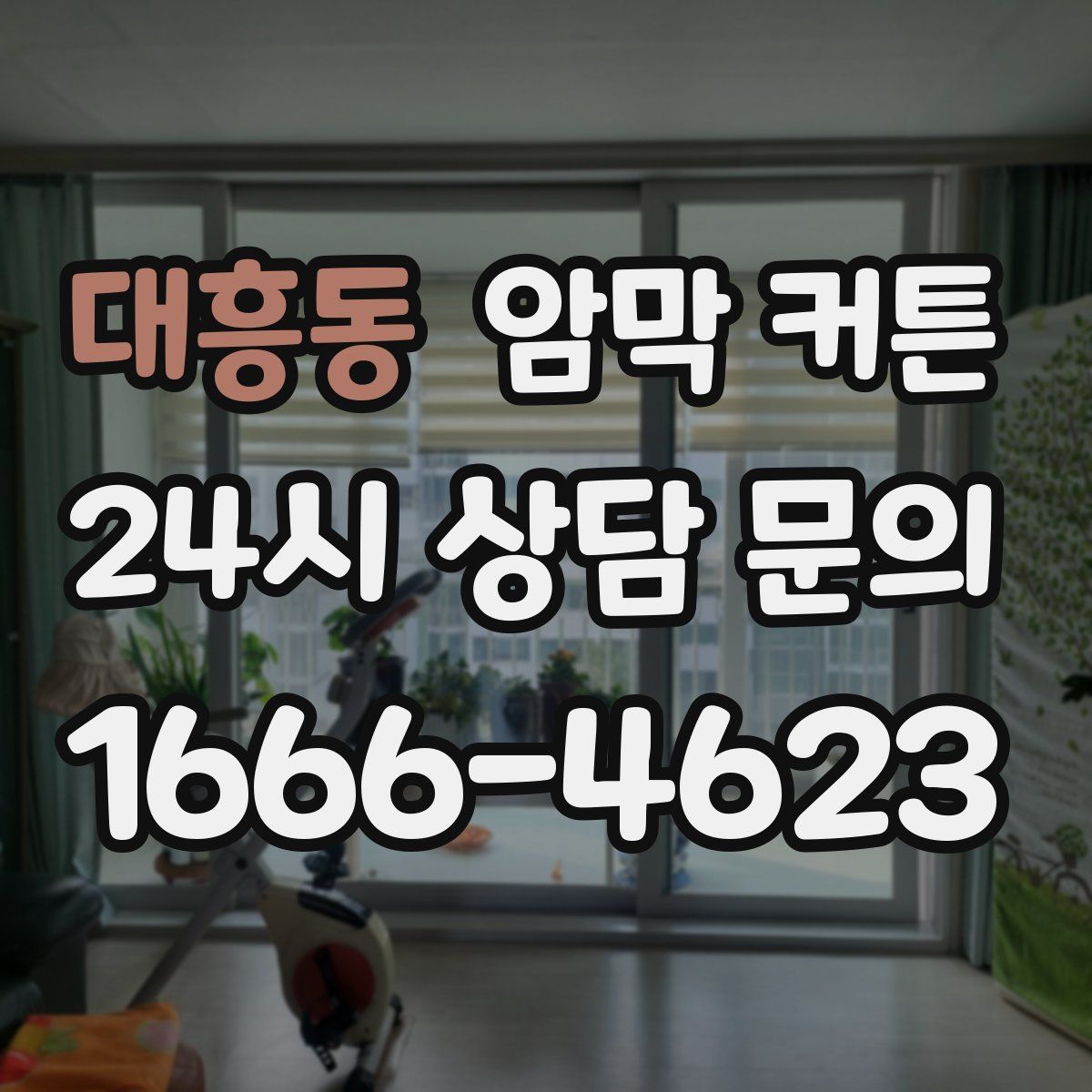 대흥동 암막 커튼