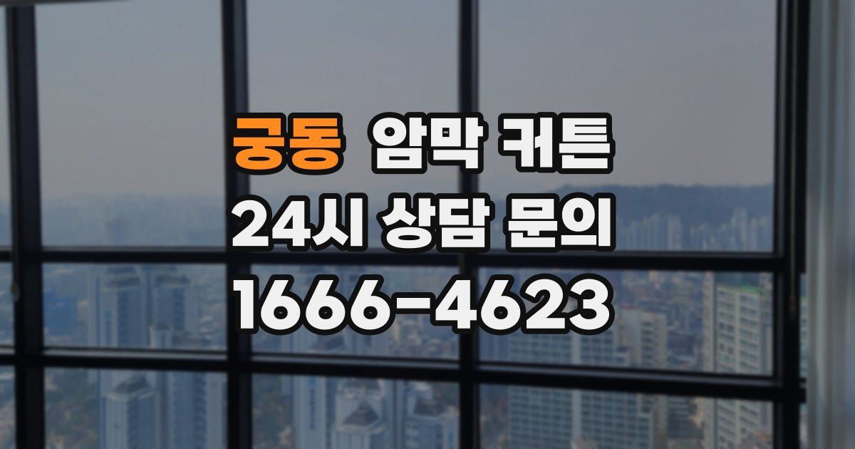 궁동 암막 커튼