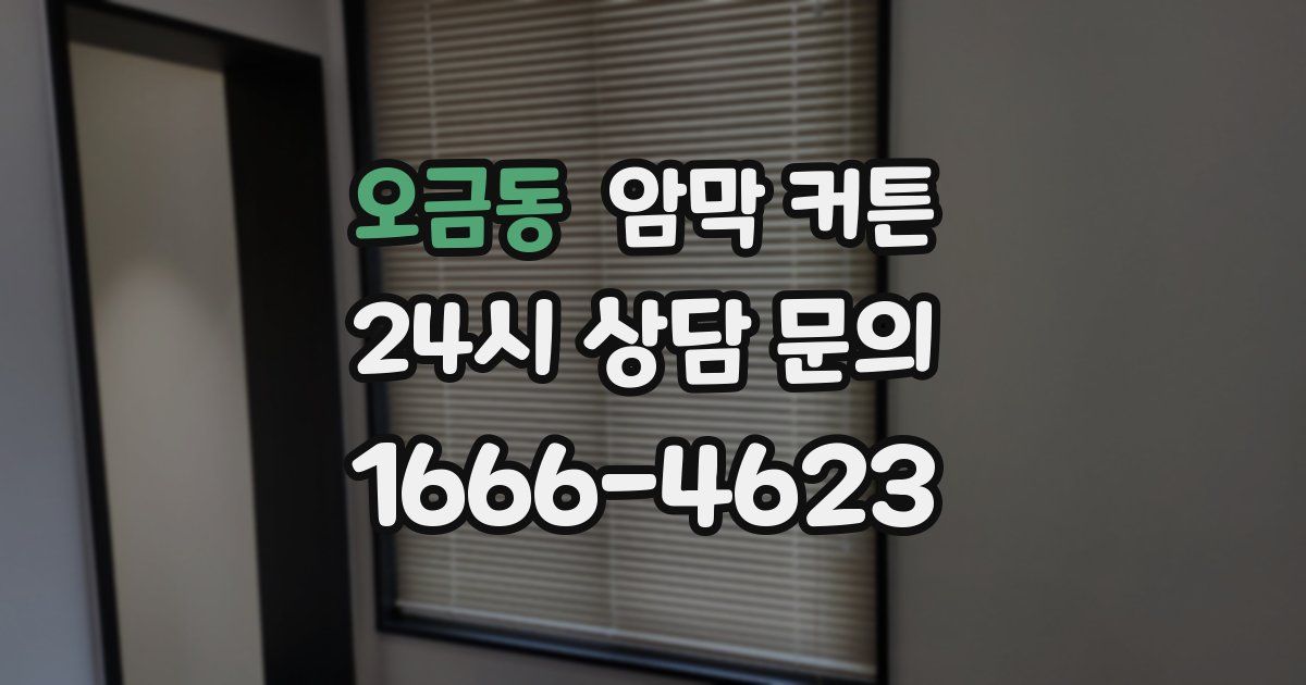 오금동 암막 커튼