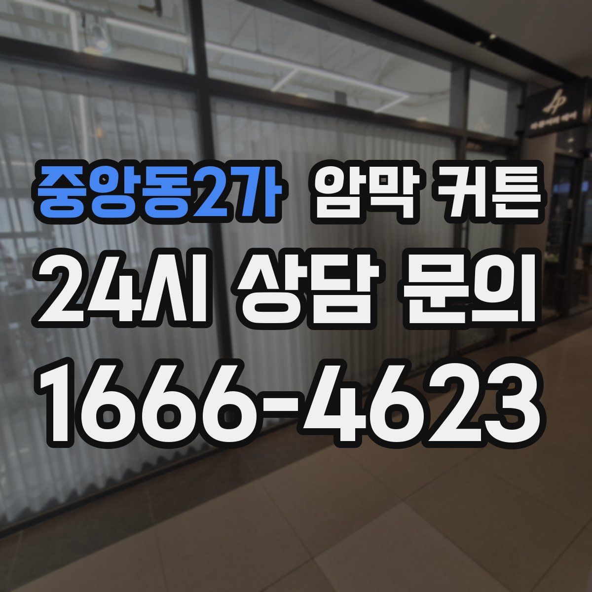 중앙동2가 암막 커튼