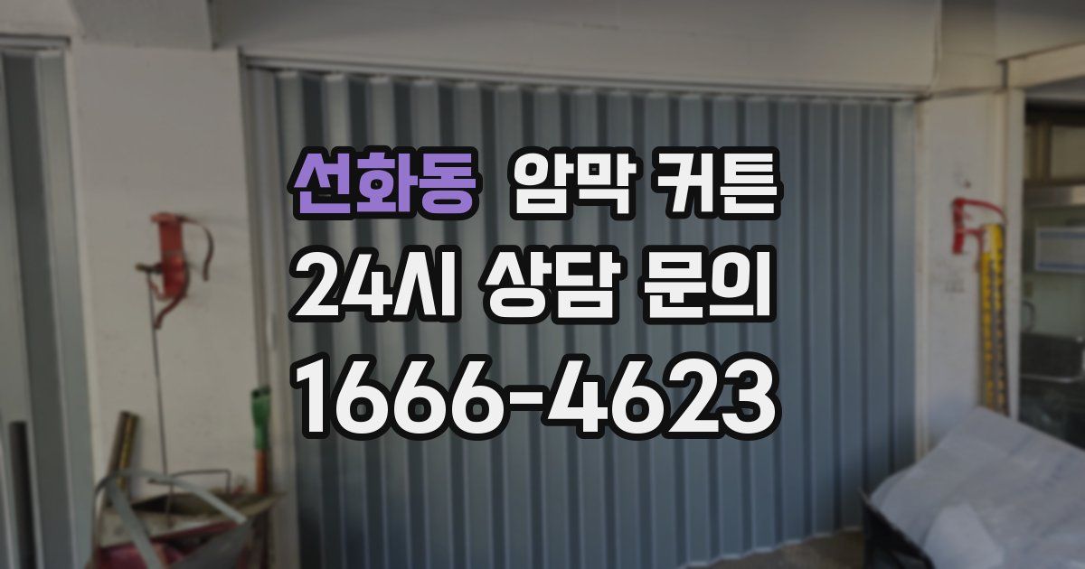 선화동 암막 커튼