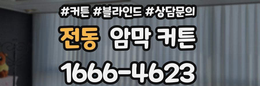 전동 암막 커튼