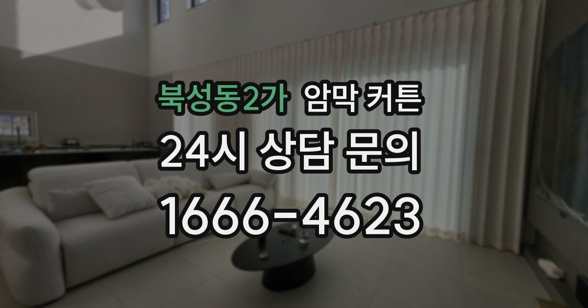 북성동2가 암막 커튼