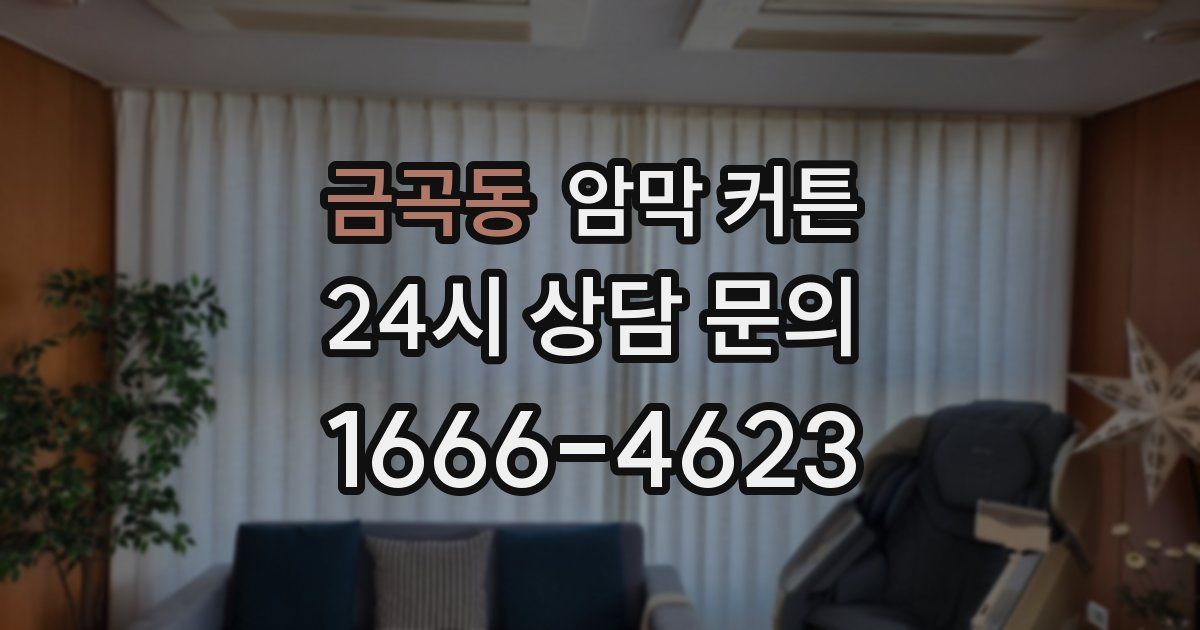 금곡동 암막 커튼