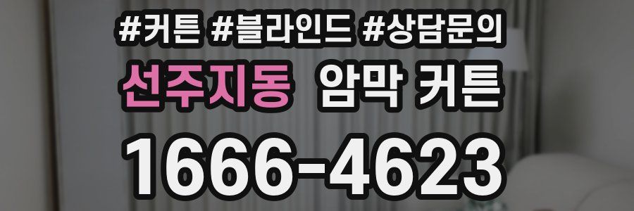 선주지동 암막 커튼