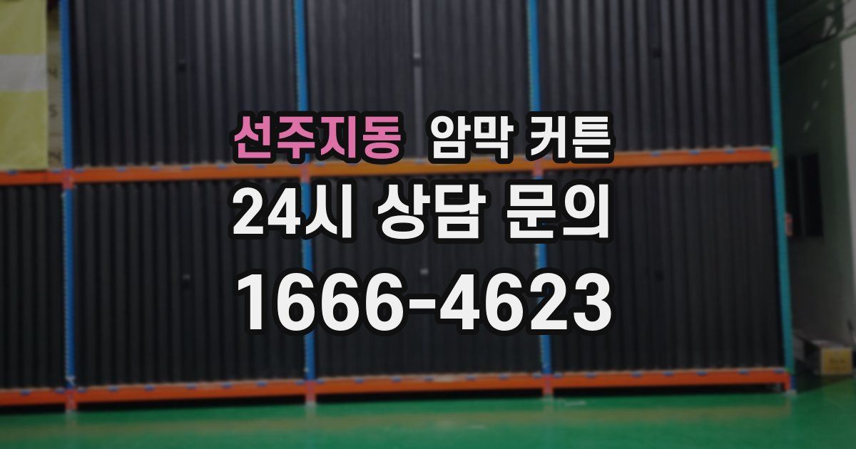선주지동 암막 커튼
