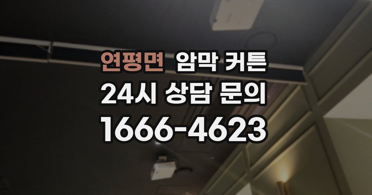 연평면 암막 커튼