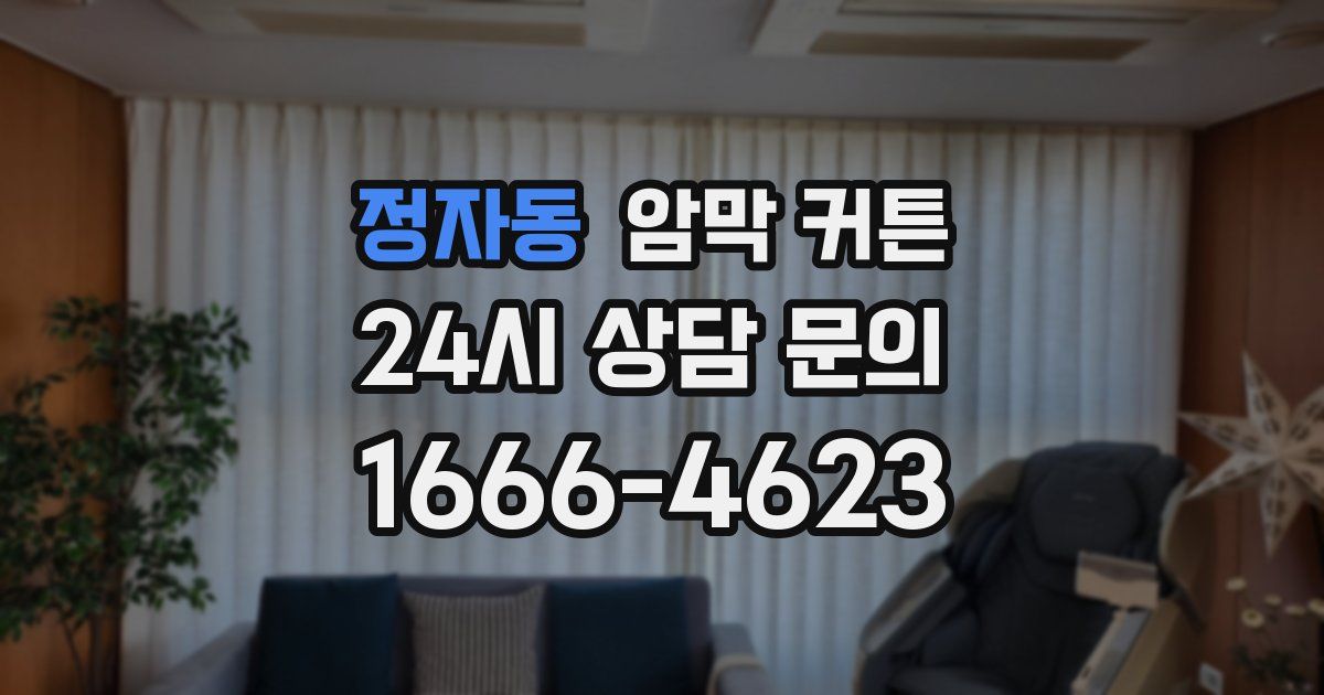 정자동 암막 커튼