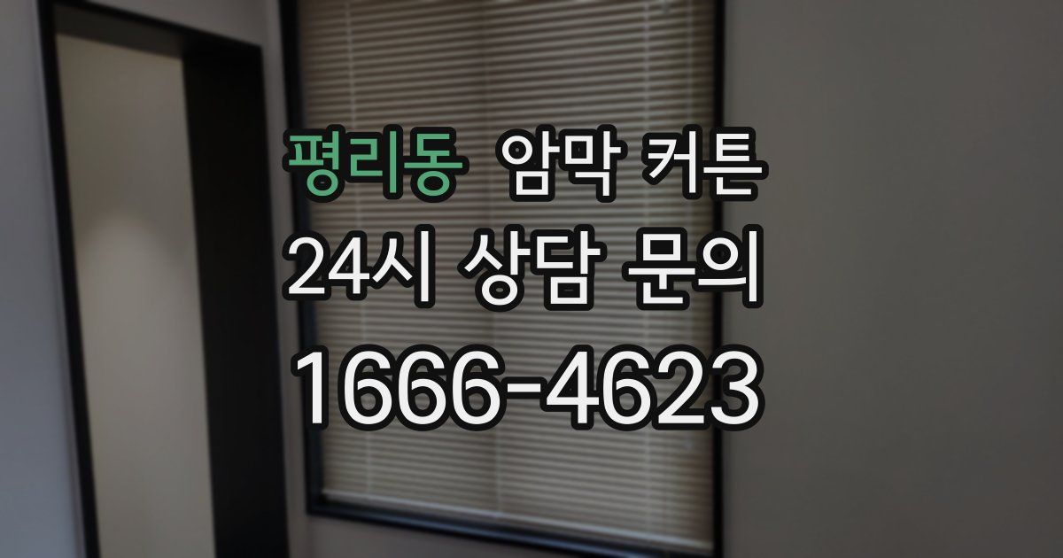 평리동 암막 커튼