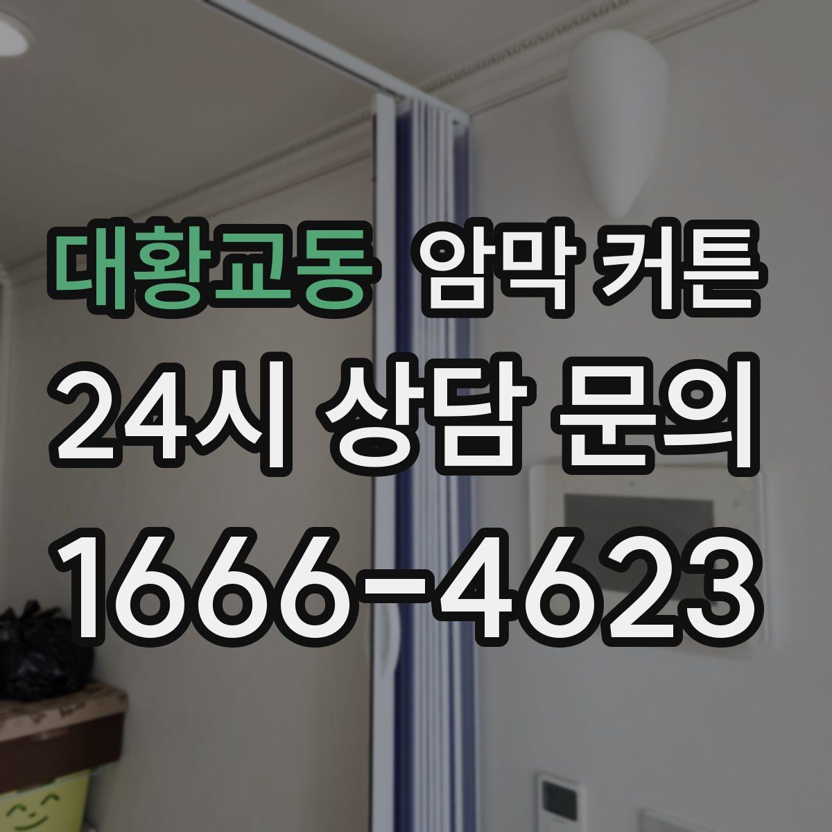 대황교동 암막 커튼
