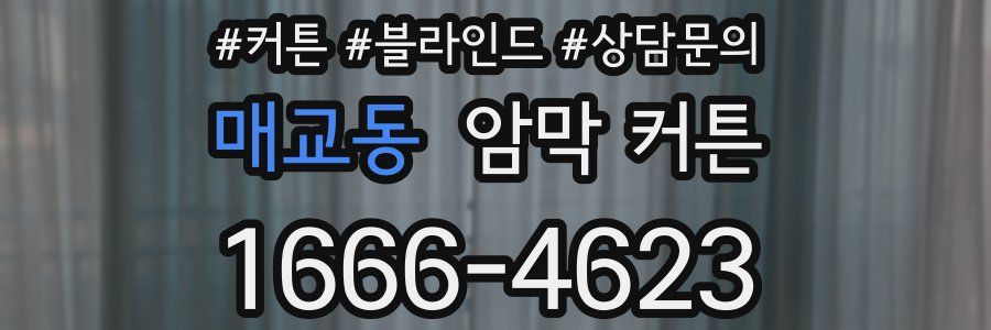 매교동 암막 커튼