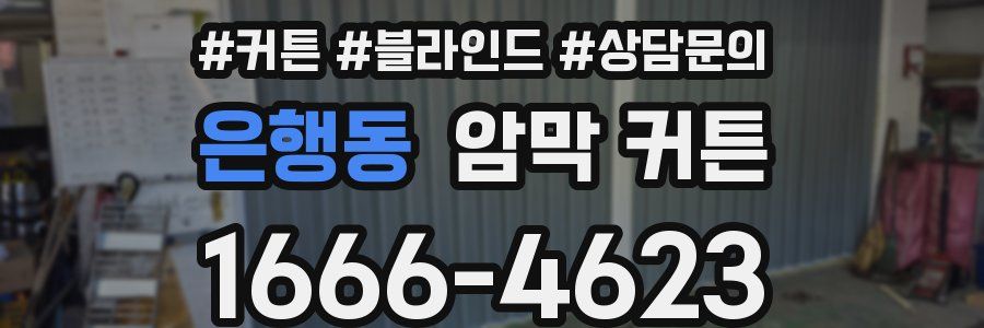 은행동 암막 커튼