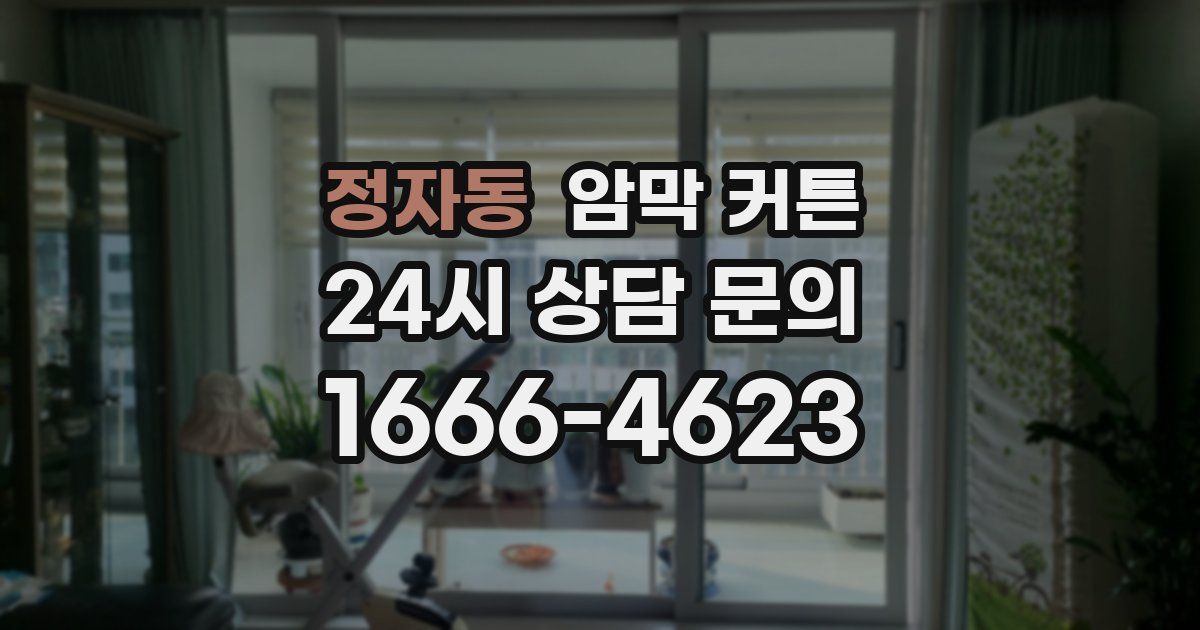 정자동 암막 커튼