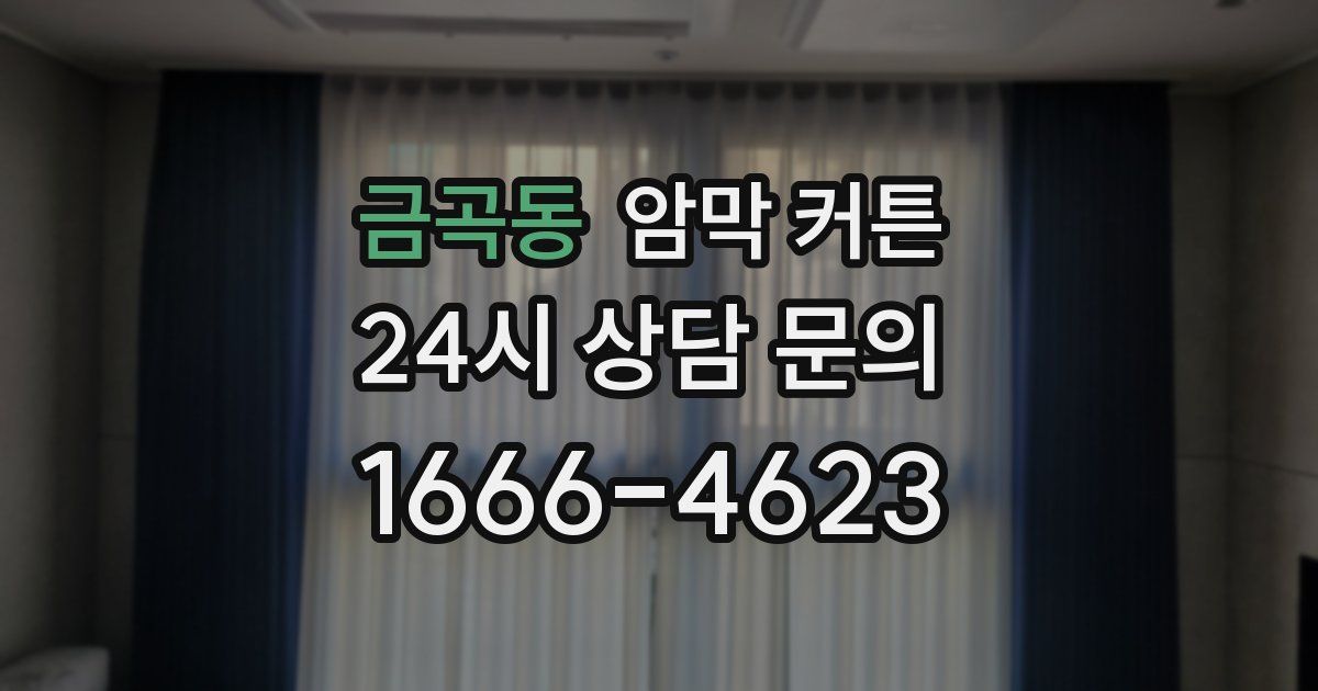 금곡동 암막 커튼