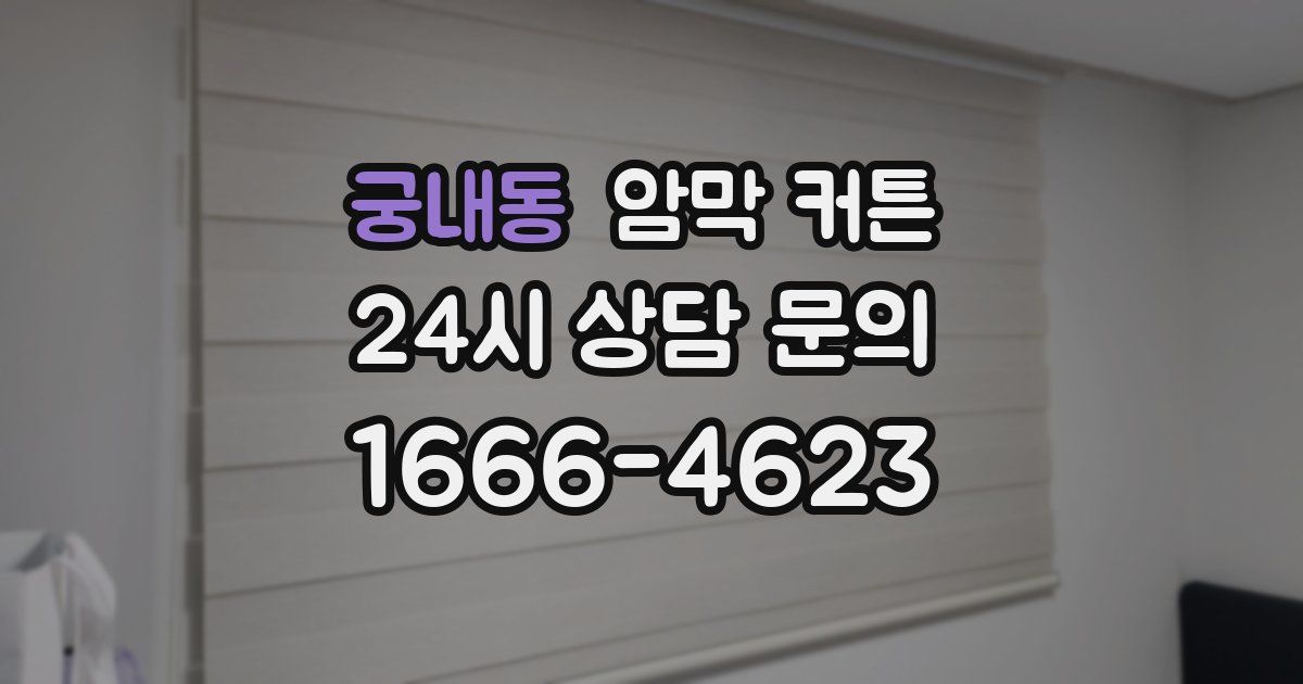 궁내동 암막 커튼