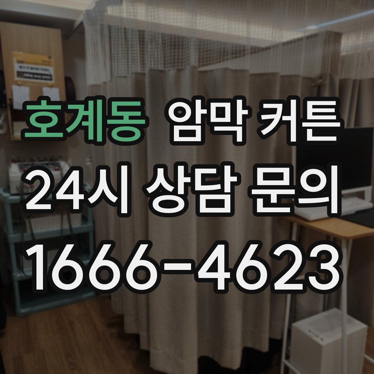 호계동 암막 커튼