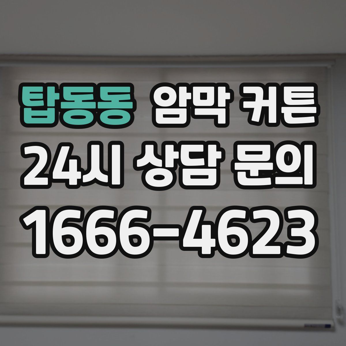 탑동동 암막 커튼