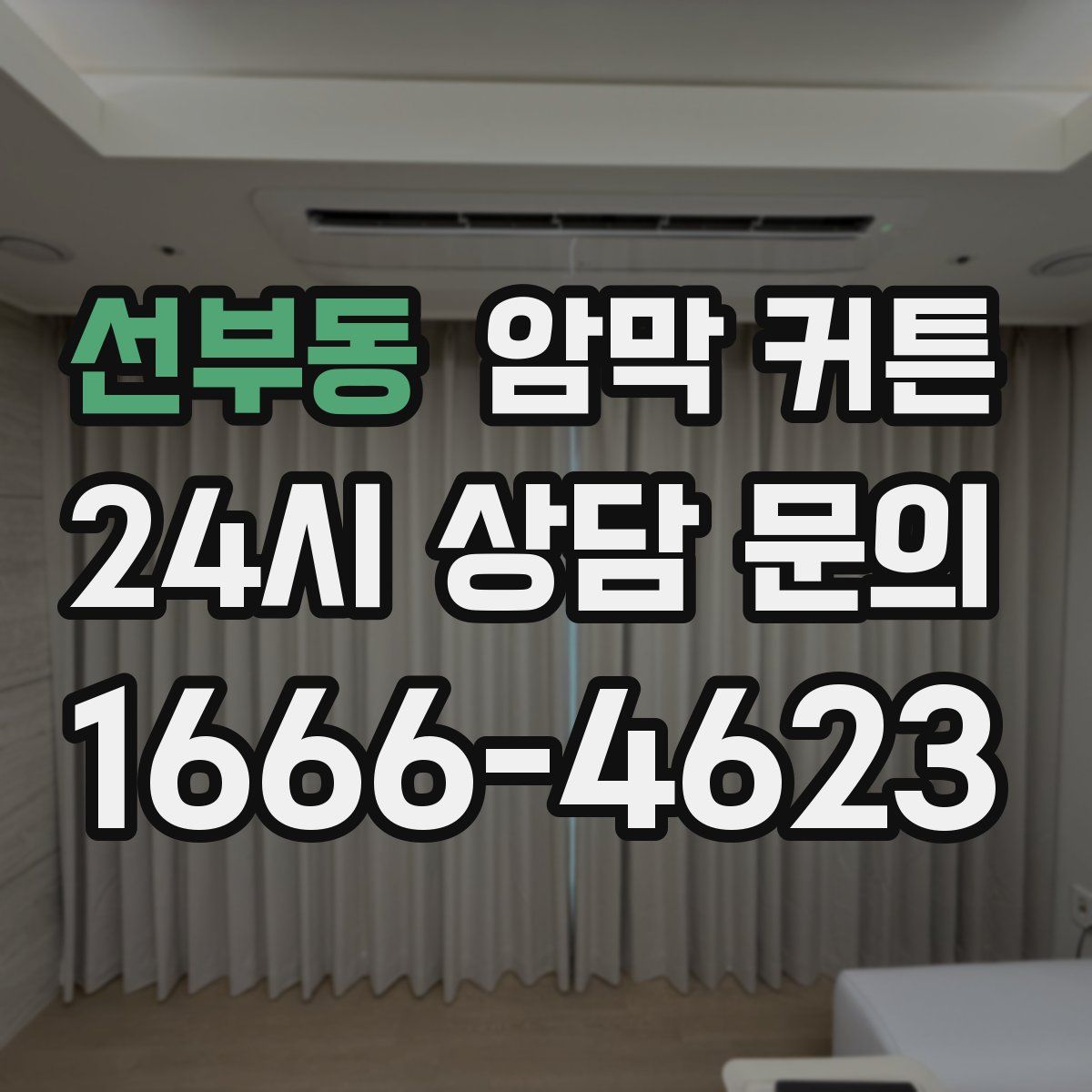 선부동 암막 커튼
