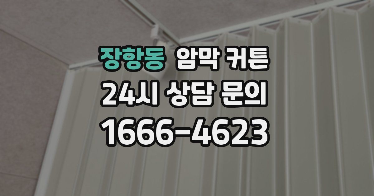 장항동 암막 커튼