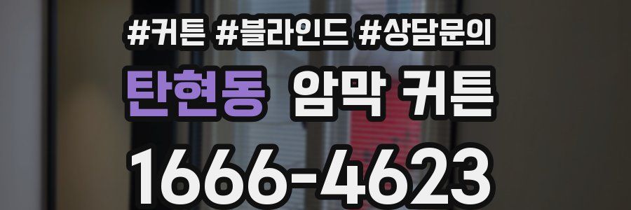 탄현동 암막 커튼