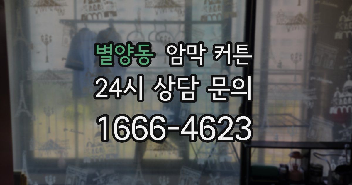 별양동 암막 커튼