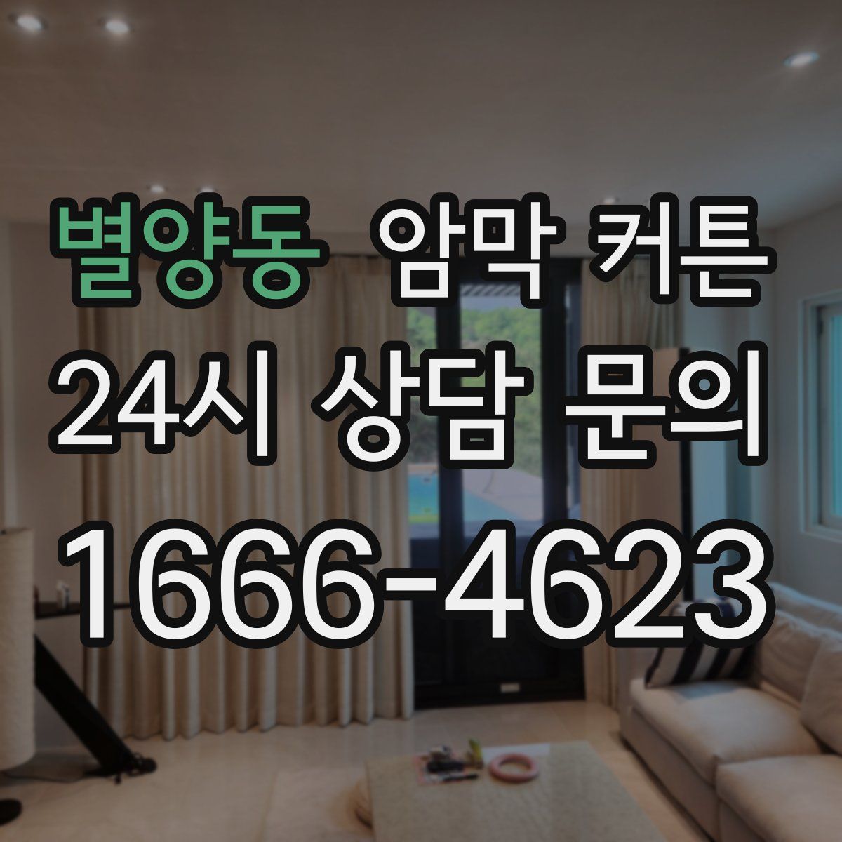 별양동 암막 커튼