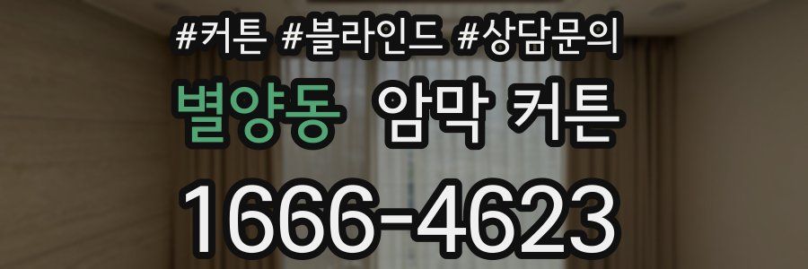 별양동 암막 커튼