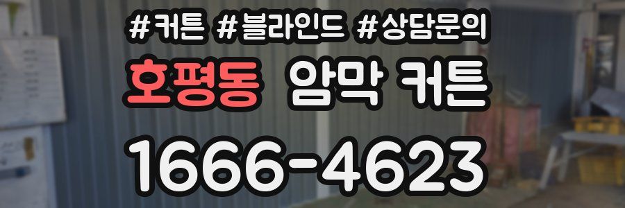 호평동 암막 커튼