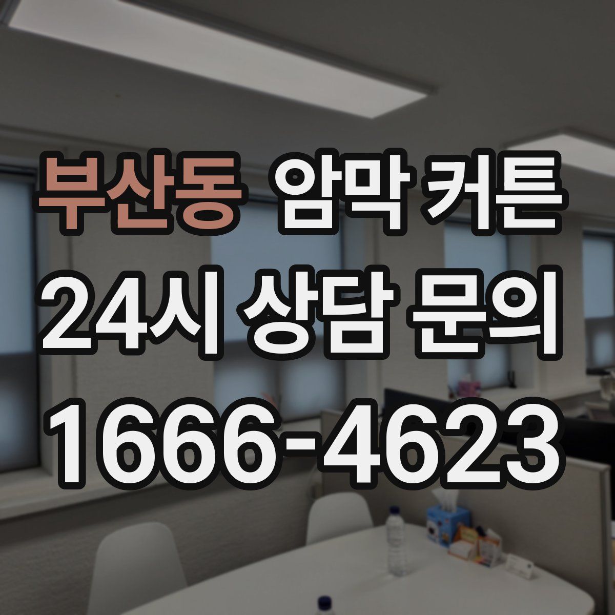 부산동 암막 커튼