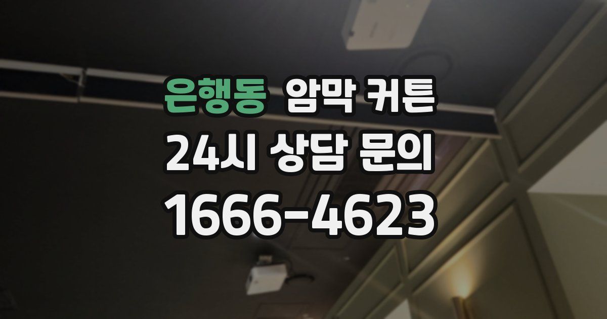 은행동 암막 커튼