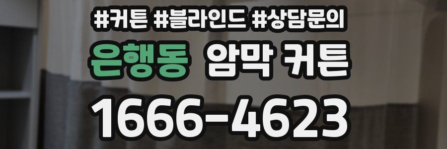 은행동 암막 커튼
