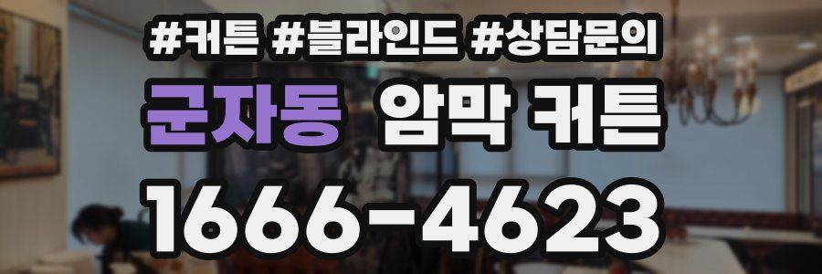 군자동 암막 커튼