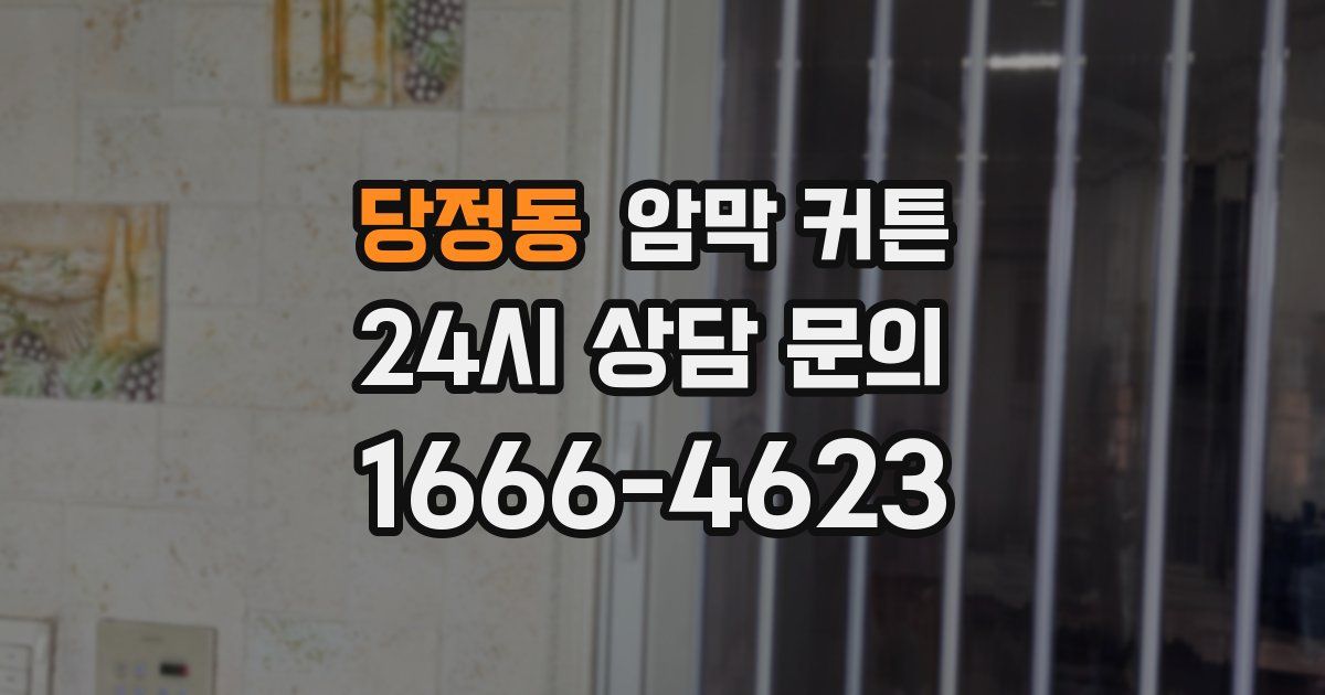 당정동 암막 커튼