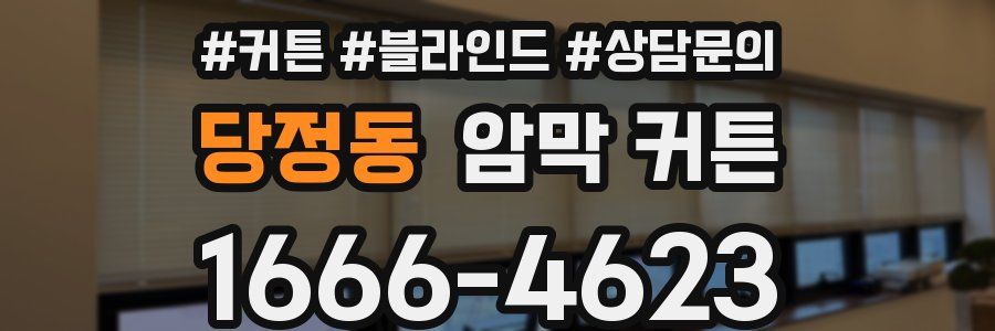당정동 암막 커튼