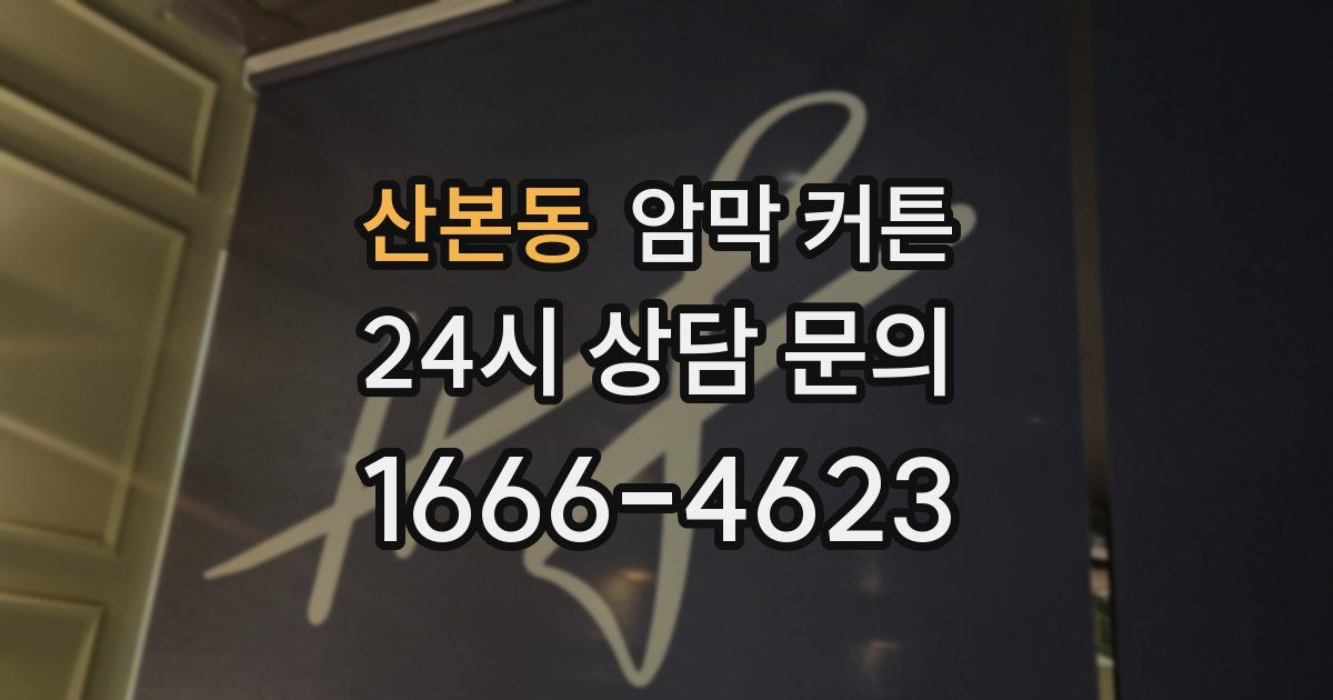 산본동 암막 커튼