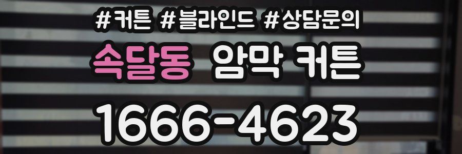 속달동 암막 커튼