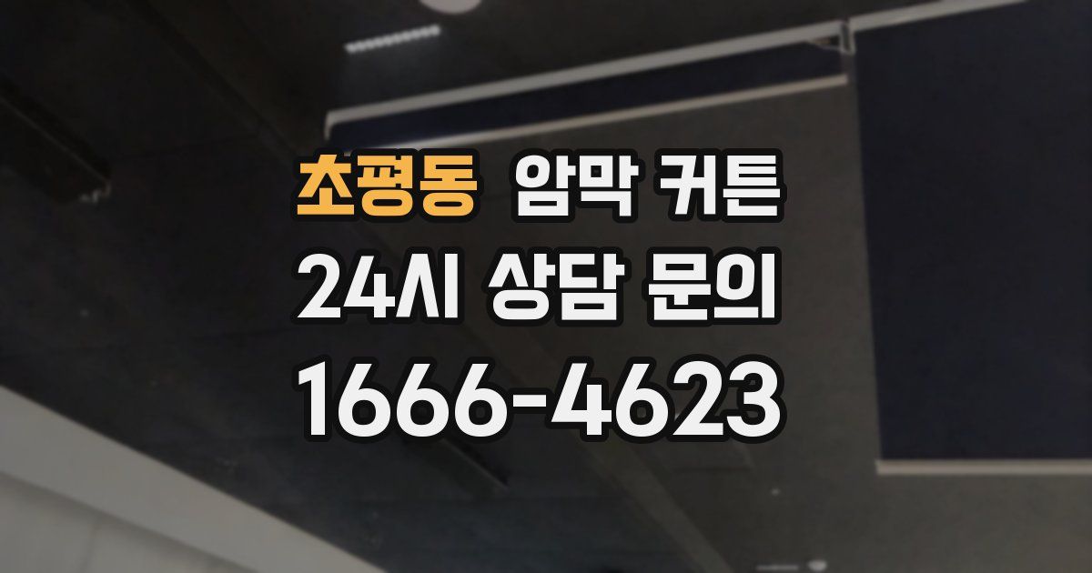 초평동 암막 커튼
