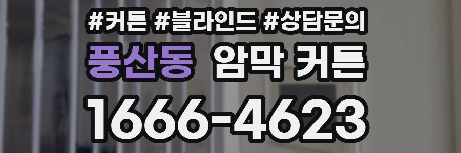 풍산동 암막 커튼