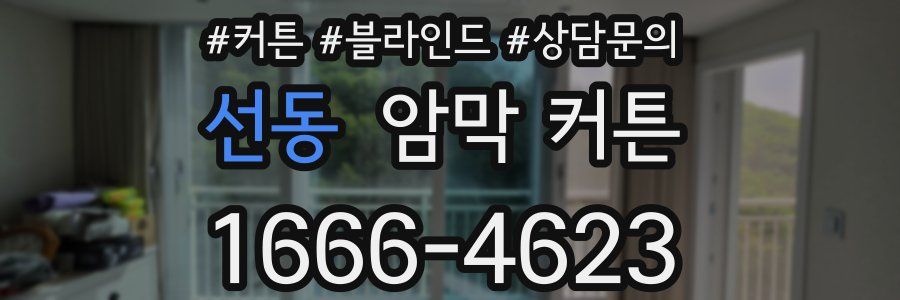 선동 암막 커튼